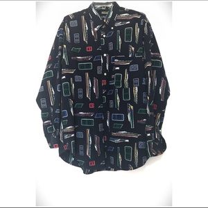 Mens Vintage Nautica Sailing Shirt SZ Medium